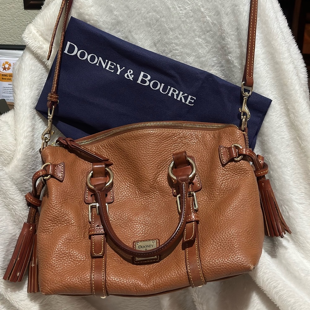 Dooney & Bourke All Weather Leather Satchel - Picture 9 of 10